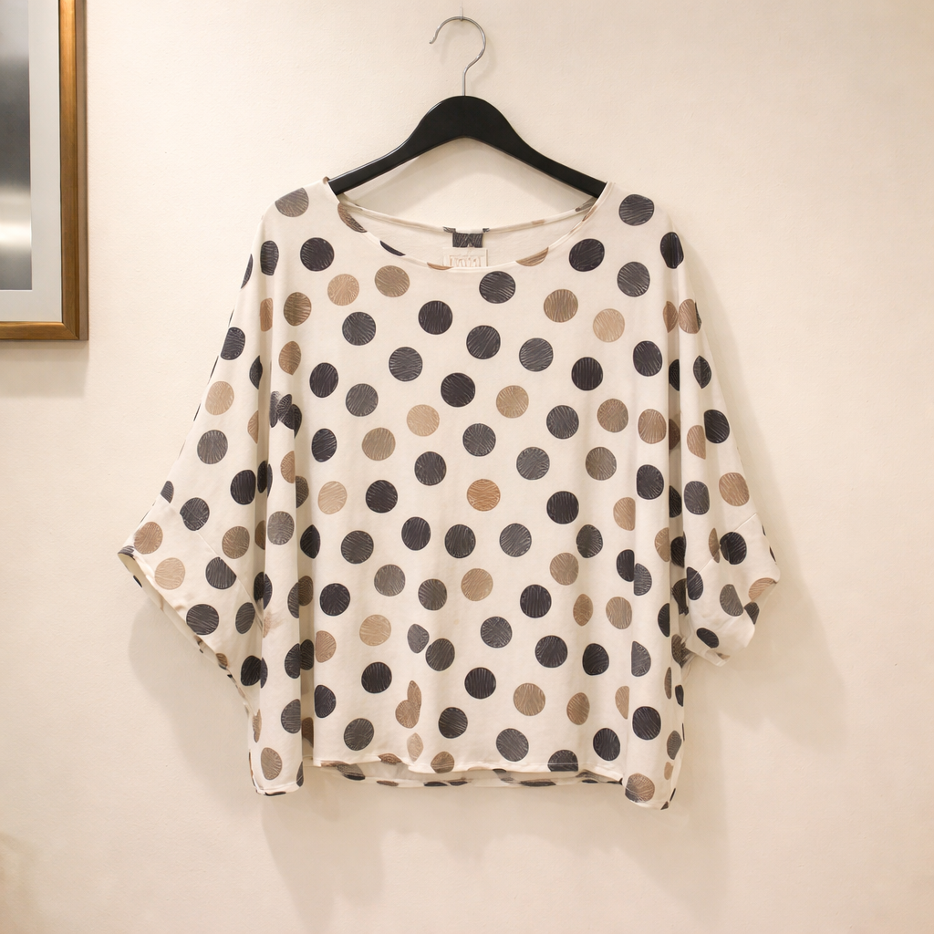 Effortless And Stylish Polka Dot Top
