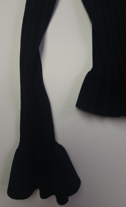 Long Black stretch blouse