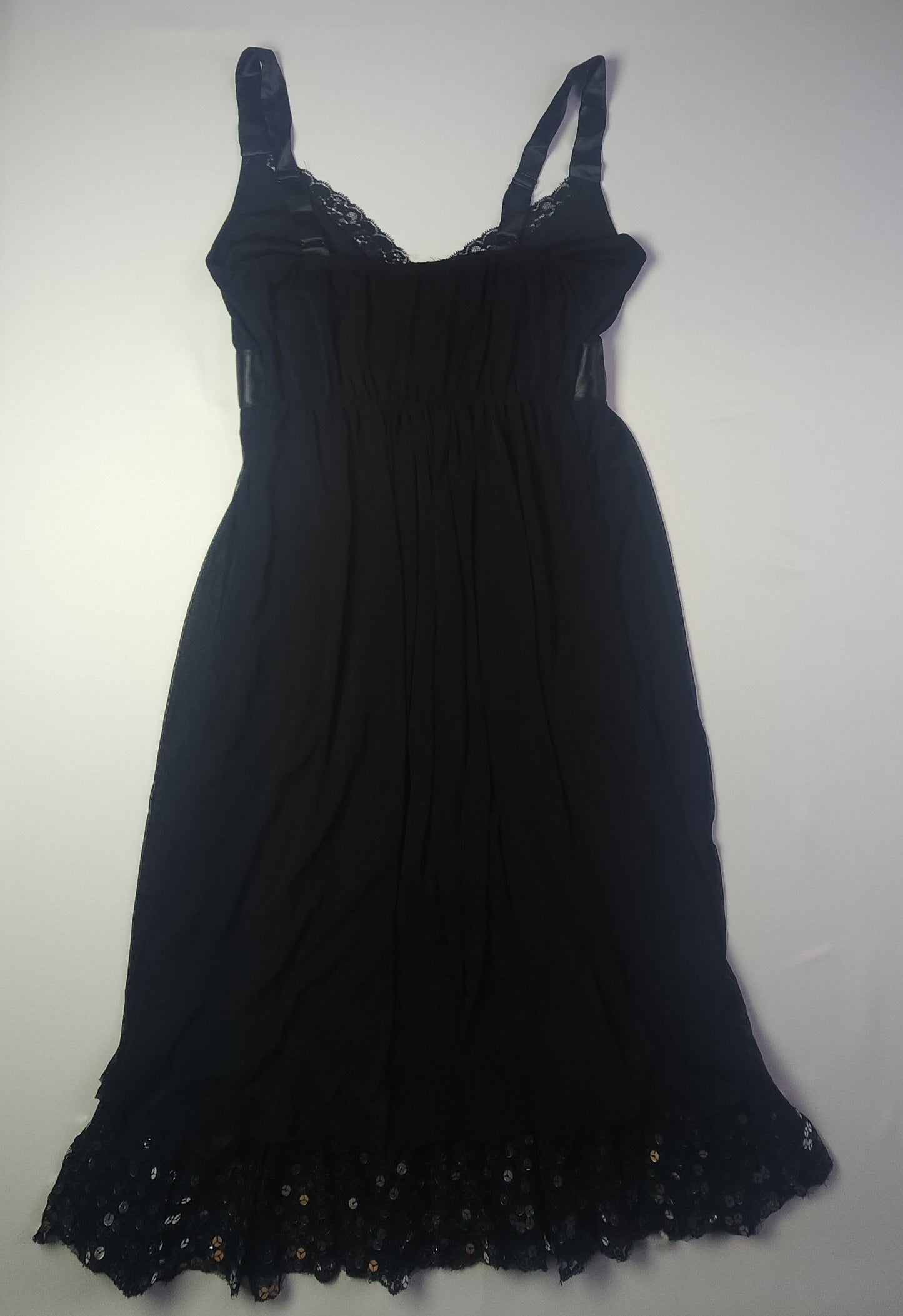 Knee-Length Tulle Bretelle Dress with Strass