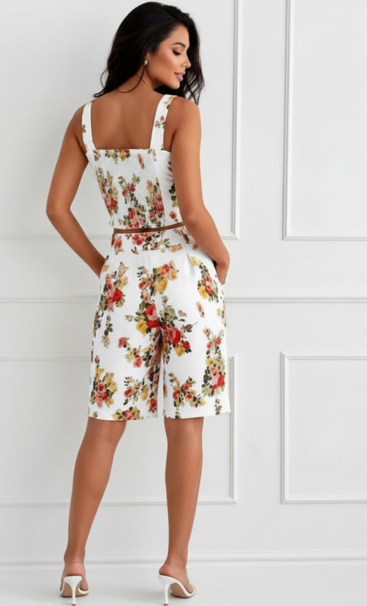 Bloom Crop & Bermuda Set