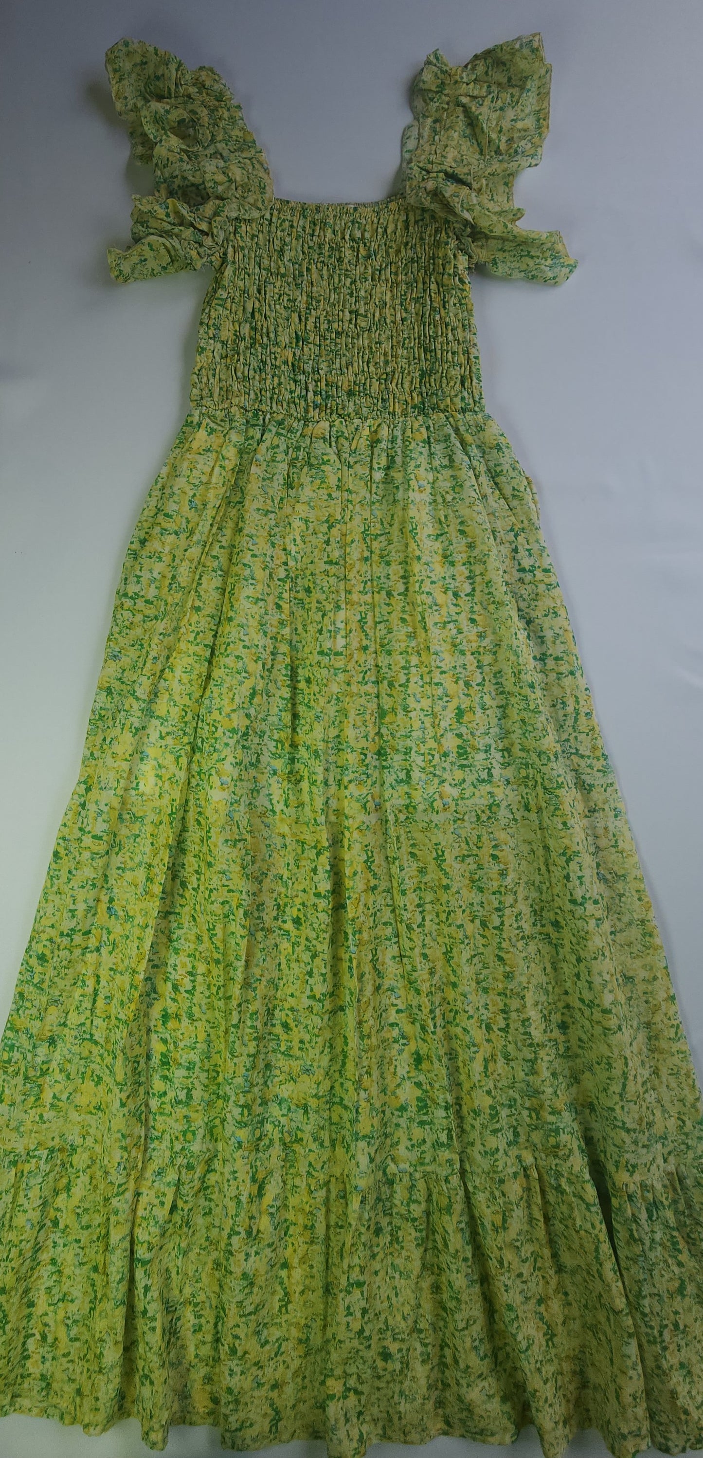 Long dress with flower print for women