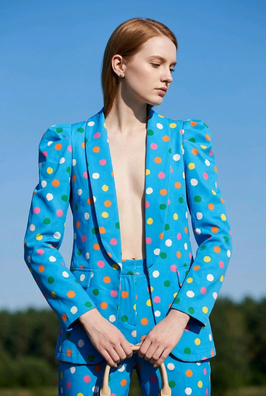 Polka Dot Blazer