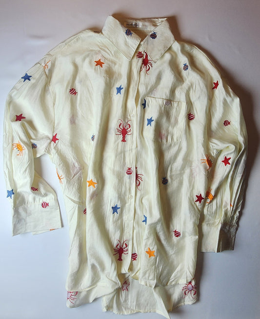 Light stylish floral shirt for women