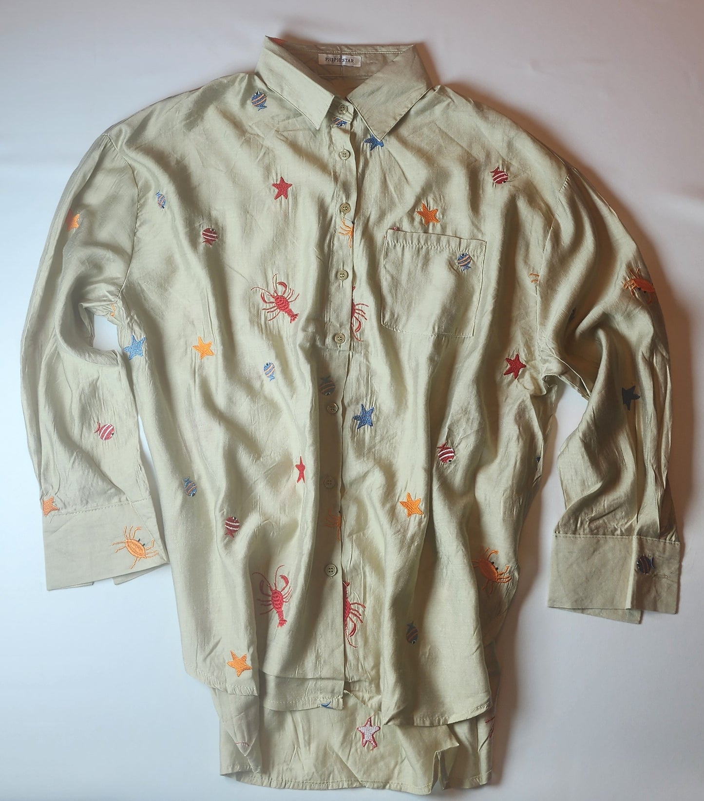 Light stylish floral shirt for women