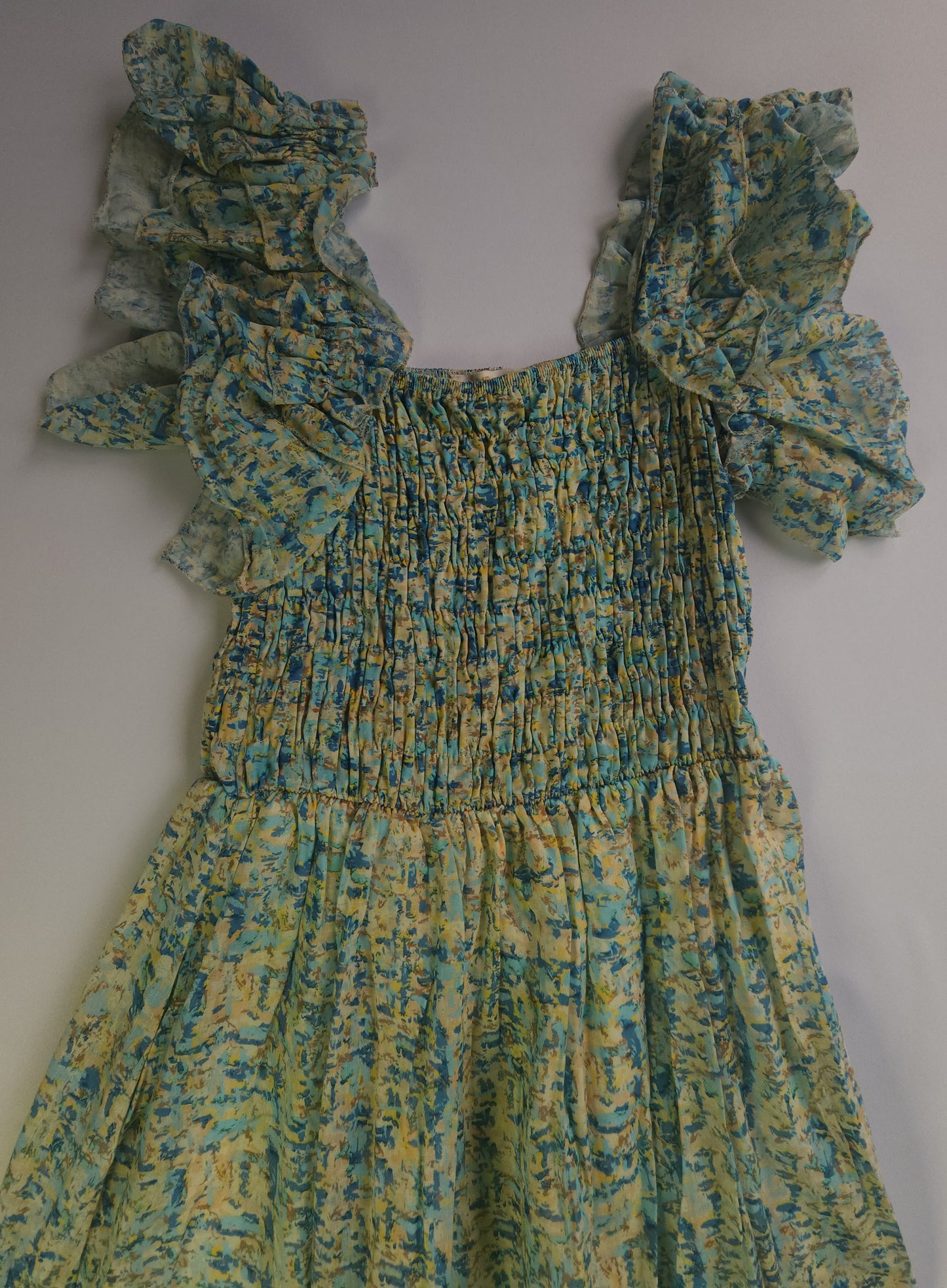 Long dress with flower print for women