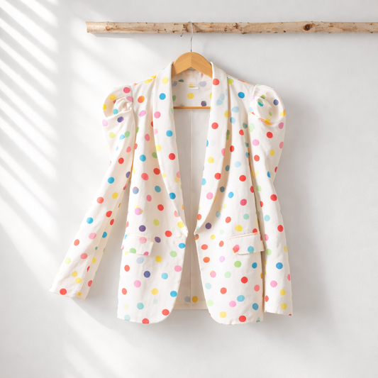 Polka Dot Blazer