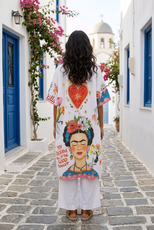 Greek Abaya Boho style