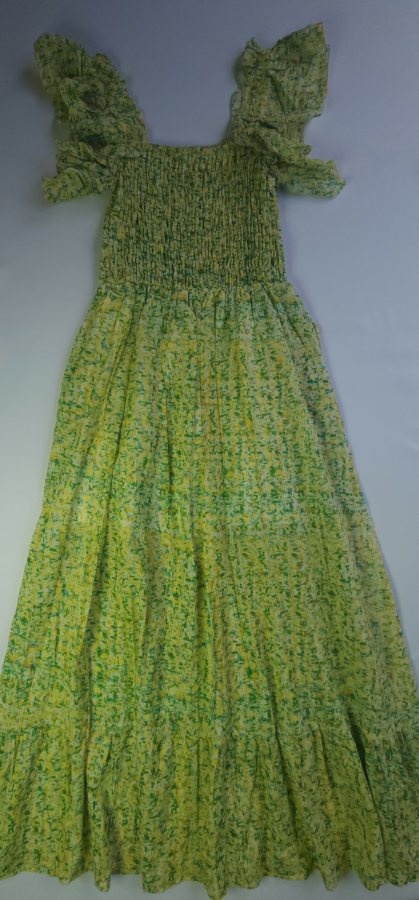 Long dress with flower print for women