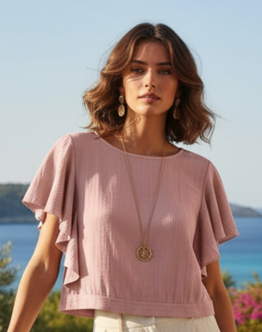 Aegean Flutter Top