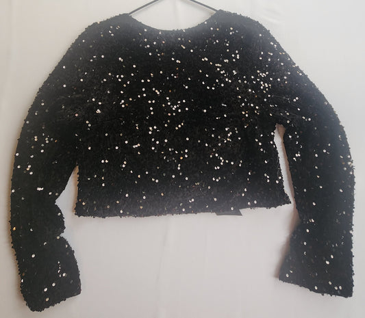 Black Long Sleeve Top One Size