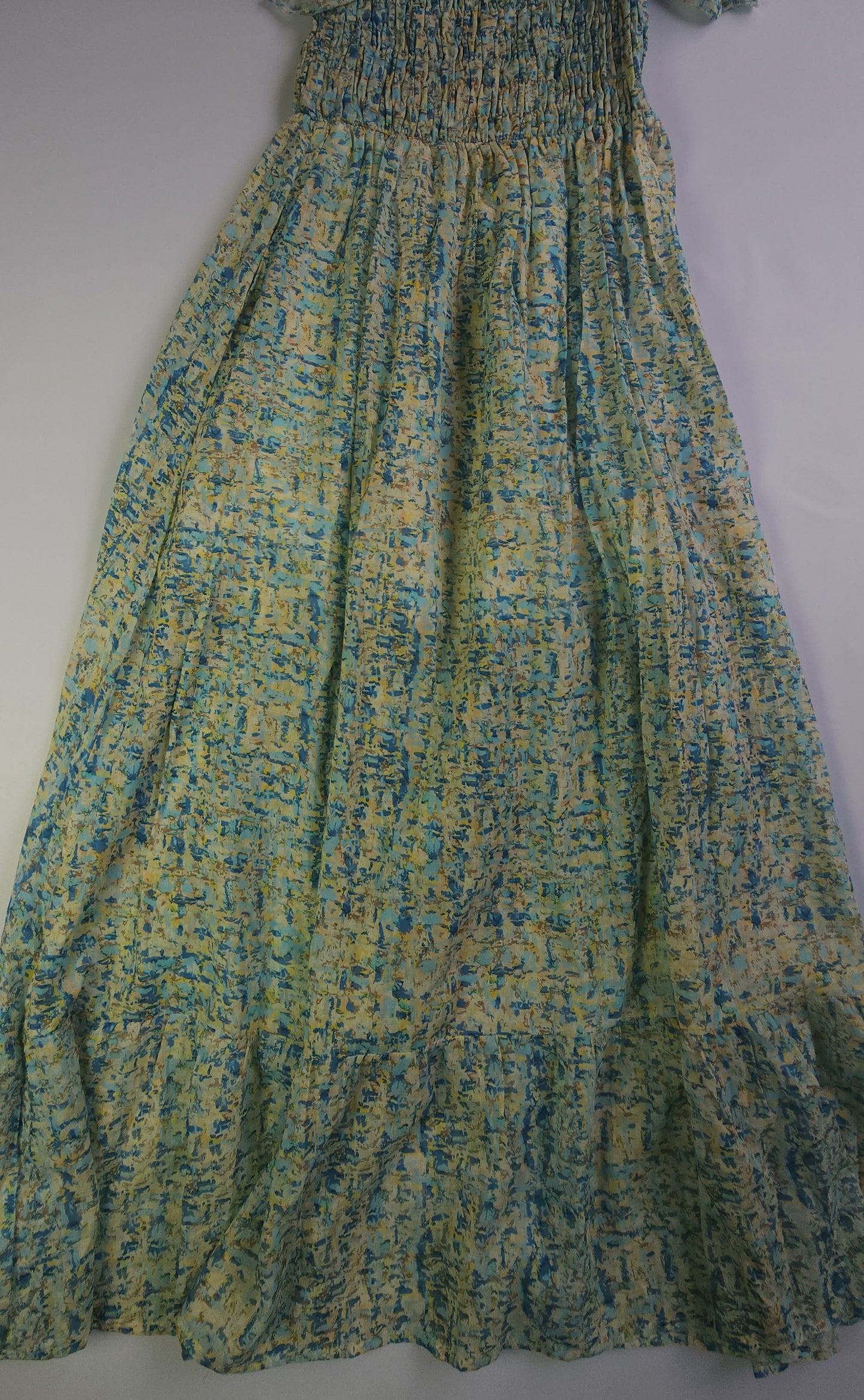 Long dress with flower print for women