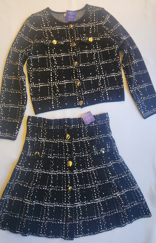 Casual set jacket and skirt