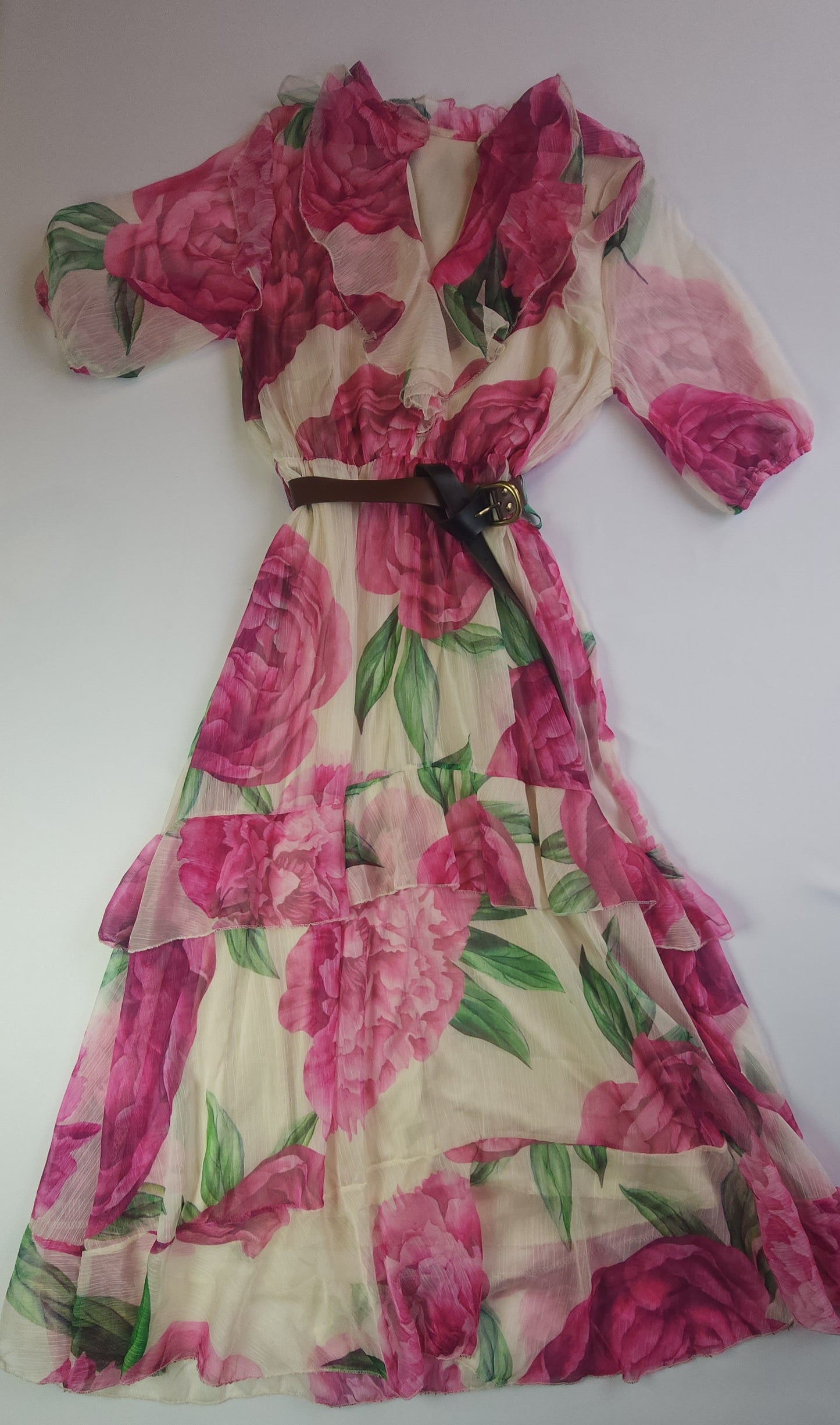 Long floral dress for women