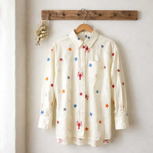 Light stylish floral shirt for women