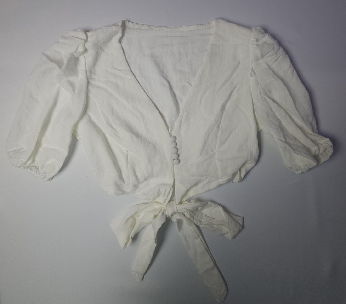 Linen crop top for women