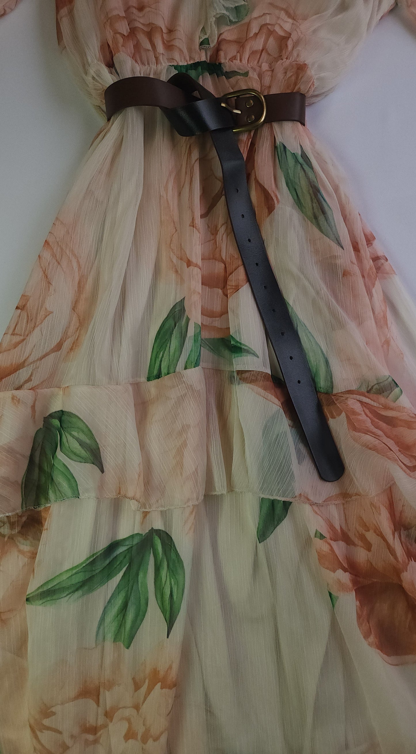 Long floral dress for women