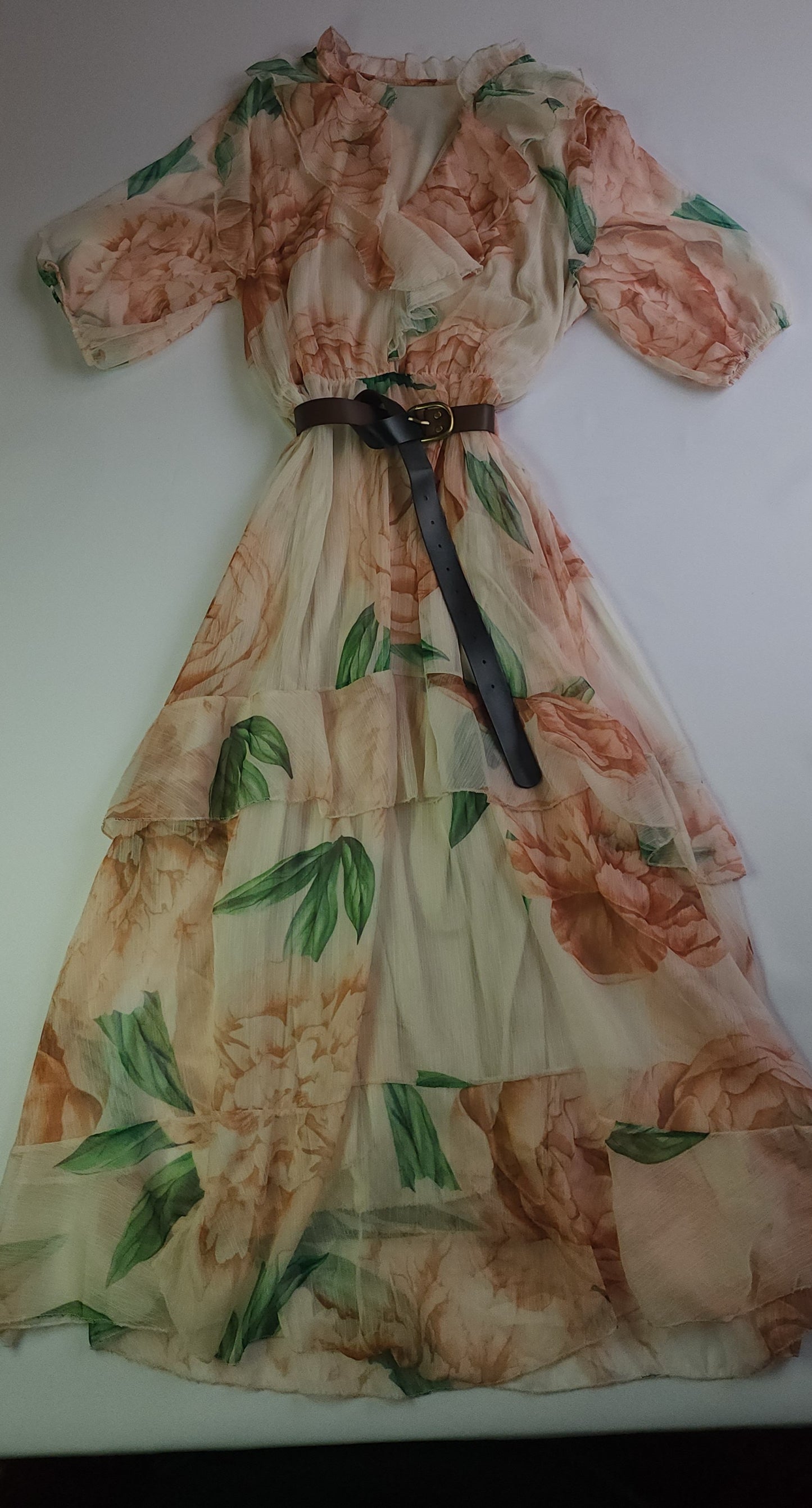 Long floral dress for women