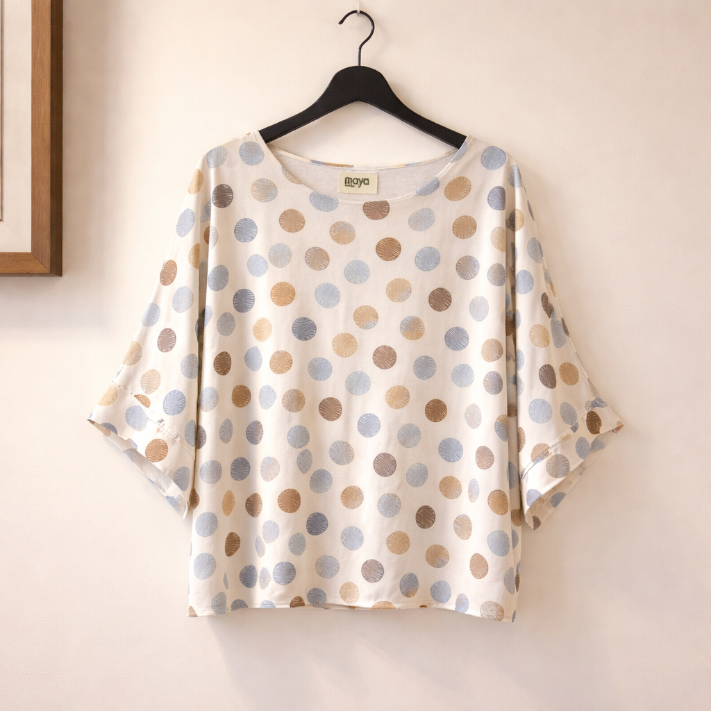 Effortless And Stylish Polka Dot Top