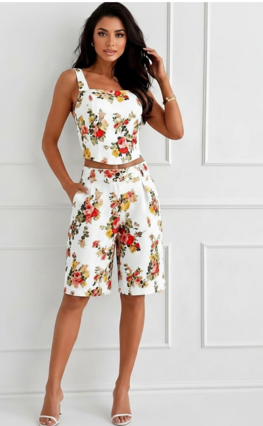 Bloom Crop & Bermuda Set
