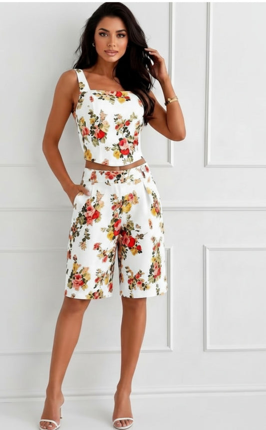 Bloom Crop & Bermuda Set