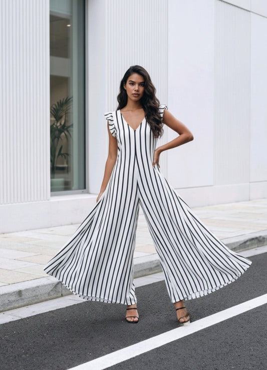 Striped Jumpsuit