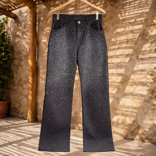 Jeans with strass