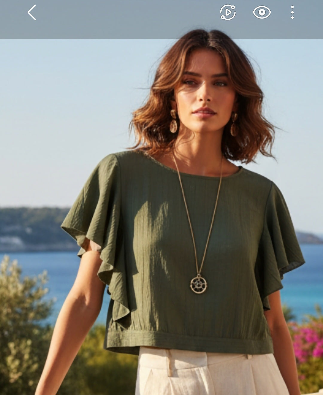 Aegean Flutter Top