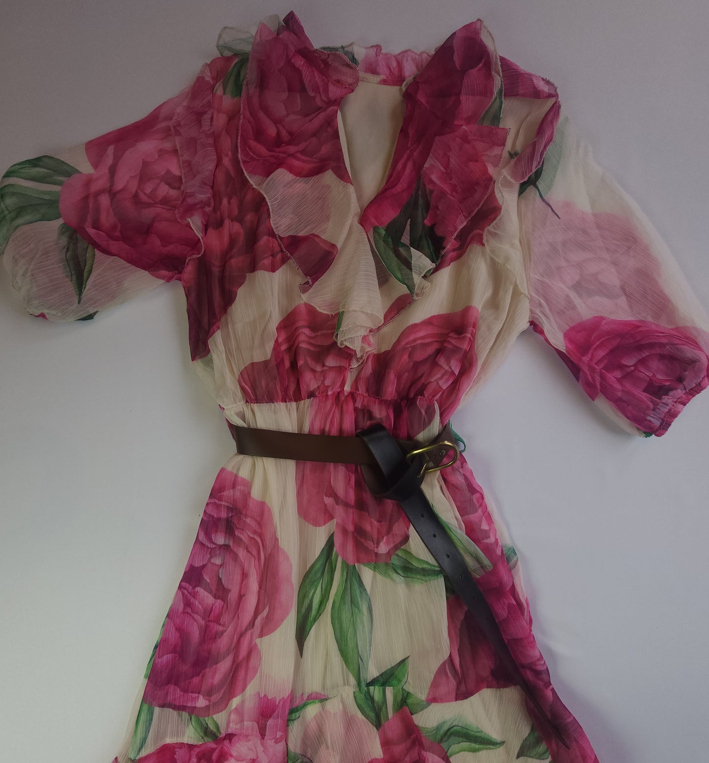 Long floral dress for women